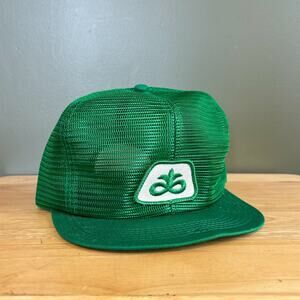 Vintage Pioneer Seeds Green Full Mesh K-Brand 80s Trucker Snapback Hat